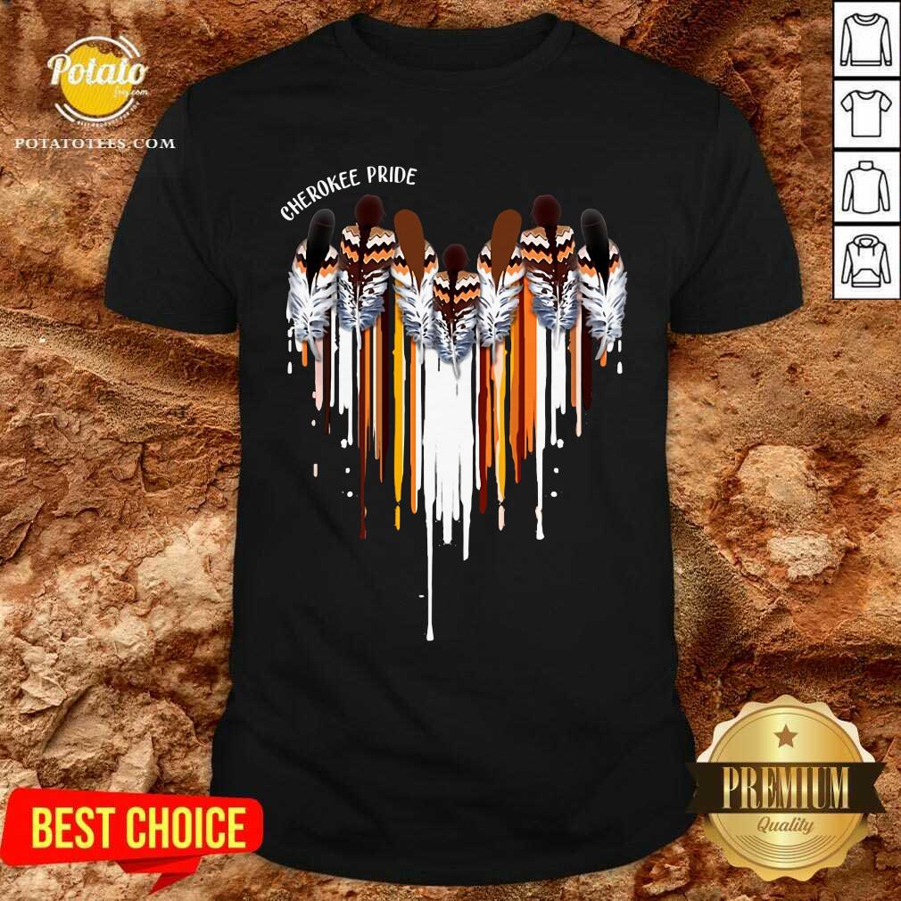 Pretty Cherokee Pride Heart Shirt Pretty Cherokee Pride Heart Shirt