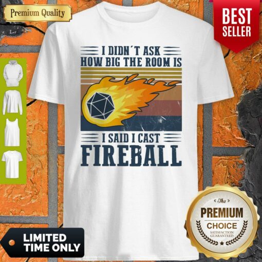 Pretty I Didn’t Ask How Big The Room Is I Said I Cast Fireball Vintage Shirt