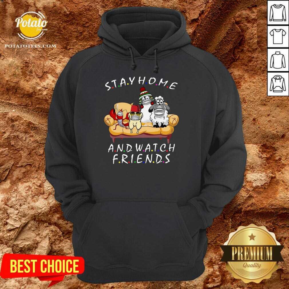 Pretty Pets Stay Home And Watch Friends Cartoon COVID-19 Shirt Pretty Pets Stay Home And Watch Friends Cartoon COVID-19 Shirt