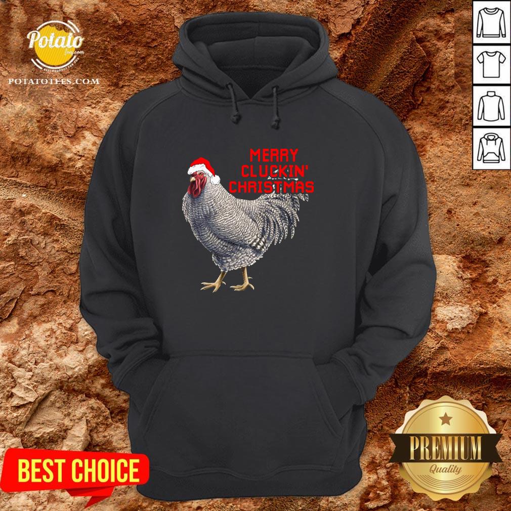 Pretty Santa Chicken Merry Cluckin’ Christmas Shirt Pretty Santa Chicken Merry Cluckin’ Christmas Shirt