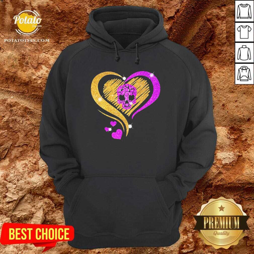 Pretty Skull Heart Bling Shirt Pretty Skull Heart Bling Shirt