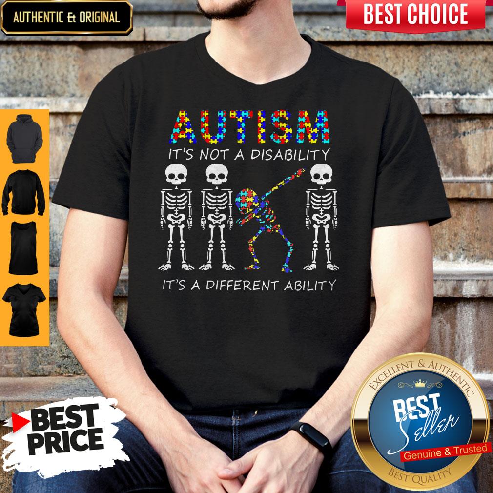 Skeleton Autism It’s Not A Disability It’s Different Ability Shirt Skeleton Autism It’s Not A Disability It’s Different Ability Shirt