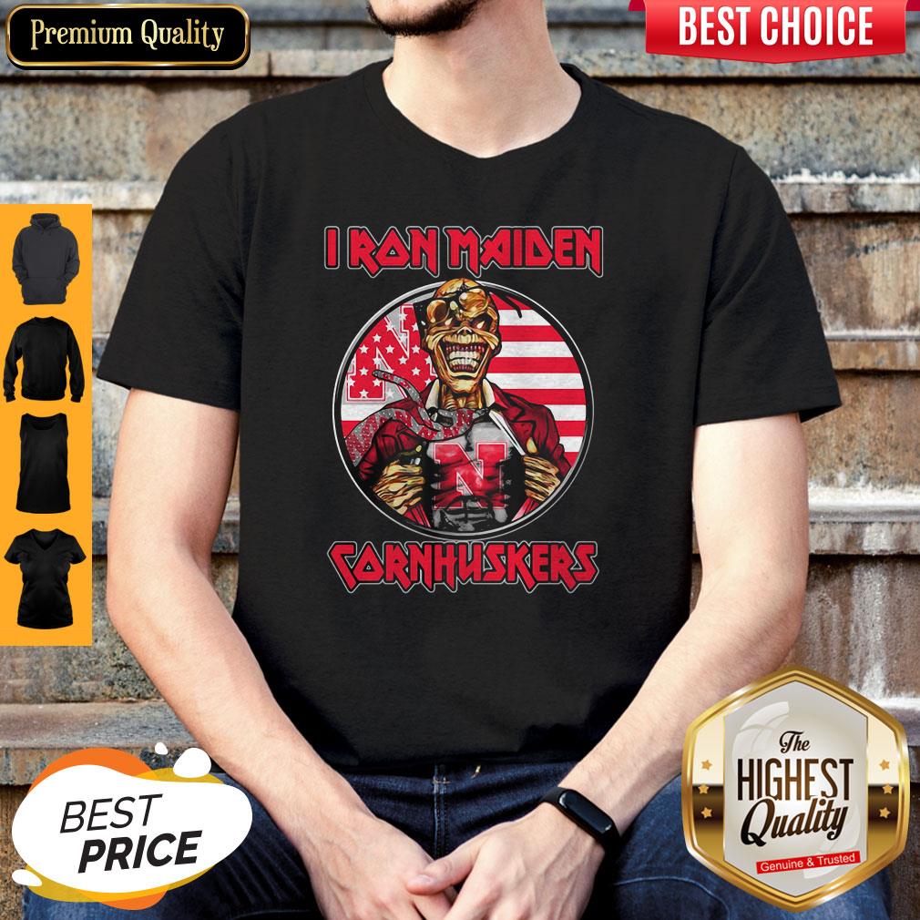 Skull Iron Maiden Nebraska Cornhuskers American Flag Independence Day Shirt Skull Iron Maiden Nebraska Cornhuskers American Flag Independence Day Shirt