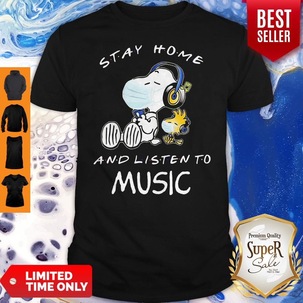 Snoopy Wear Mask Stay Home And Listen To Eric Clapton Covid 19 Shirt Snoopy Wear Mask Stay Home And Listen To Eric Clapton Covid 19 Shirt