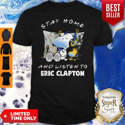 Snoopy Wear Mask Stay Home And Listen To Music Covid 19 Shirt