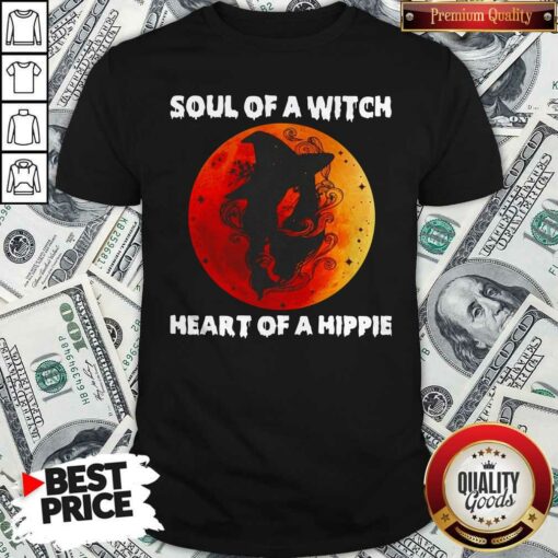 Soul Of A Witch Heart Of A Hippie Sunset Shirt