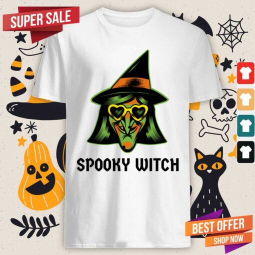 Spooky Witch Happy Halloween Day Shirt