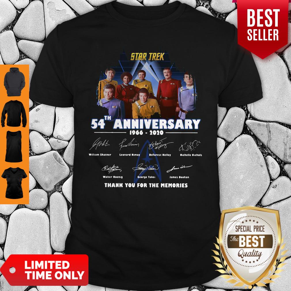 Star Trek 54th Anniversary 1966-2020 All Character Signature Shirt Star Trek 54th Anniversary 1966-2020 All Character Signature Shirt