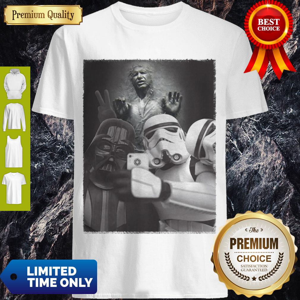Star Wars Darth Vader And Stormtroopers Selfie Han Solo Frozen Carbonite Shirt Star Wars Darth Vader And Stormtroopers Selfie Han Solo Frozen Carbonite Shirt