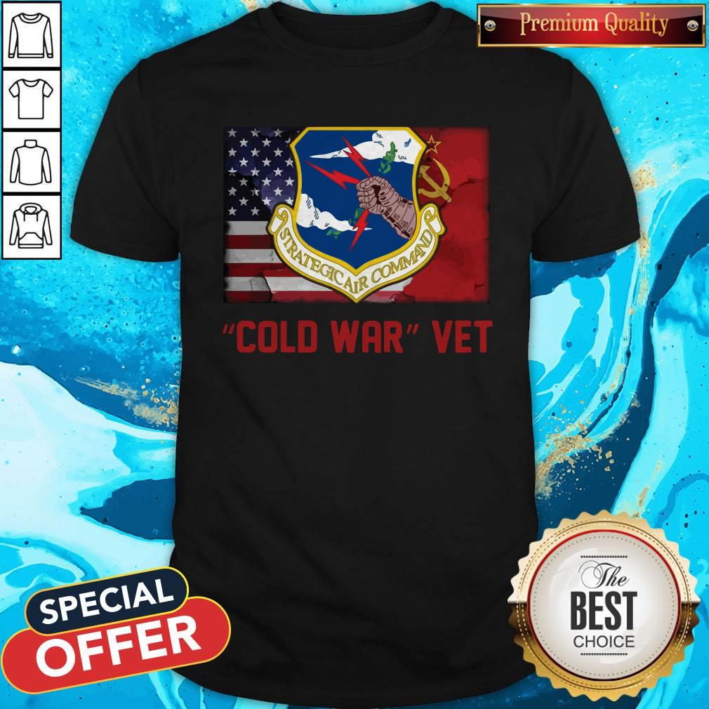 Strategic Air Command Cold War Vet American Flag Shirt Strategic Air Command Cold War Vet American Flag Shirt