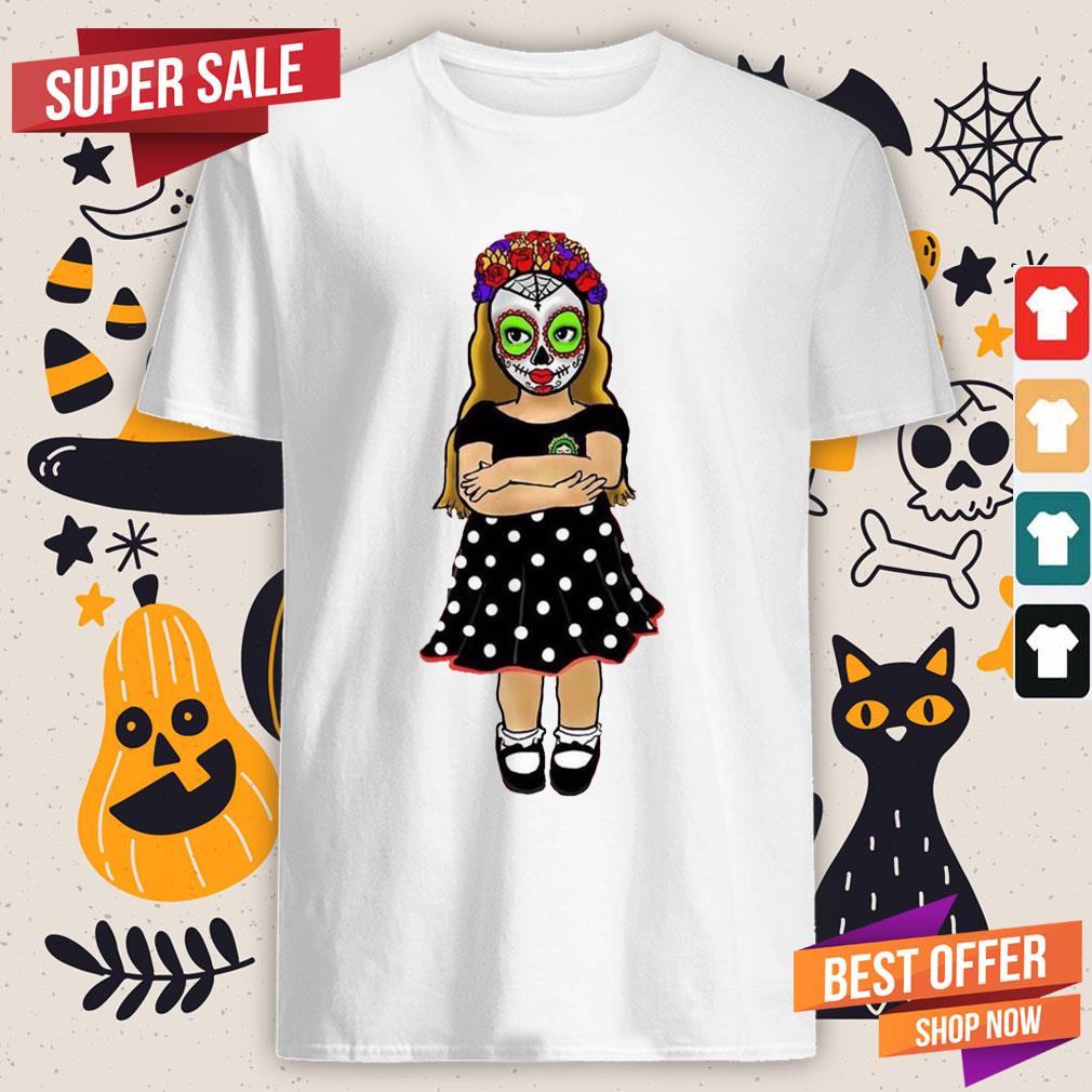 Sugar Skull Makeup Baby Cute Girl Day Of The Dead Muertos Shirt Sugar Skull Makeup Baby Cute Girl Day Of The Dead Muertos Shirt
