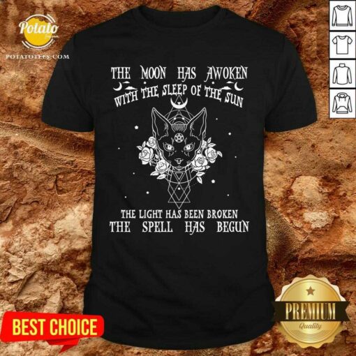The Moon Has Awoken With The Sleep Of The Sun Spell Has Begun Shirt