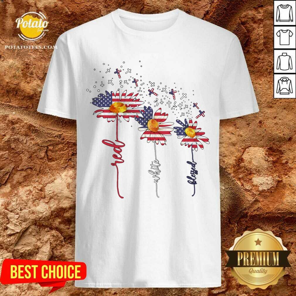 Three Flowers 4th Of July Shirt Three Flowers 4th Of July Shirt