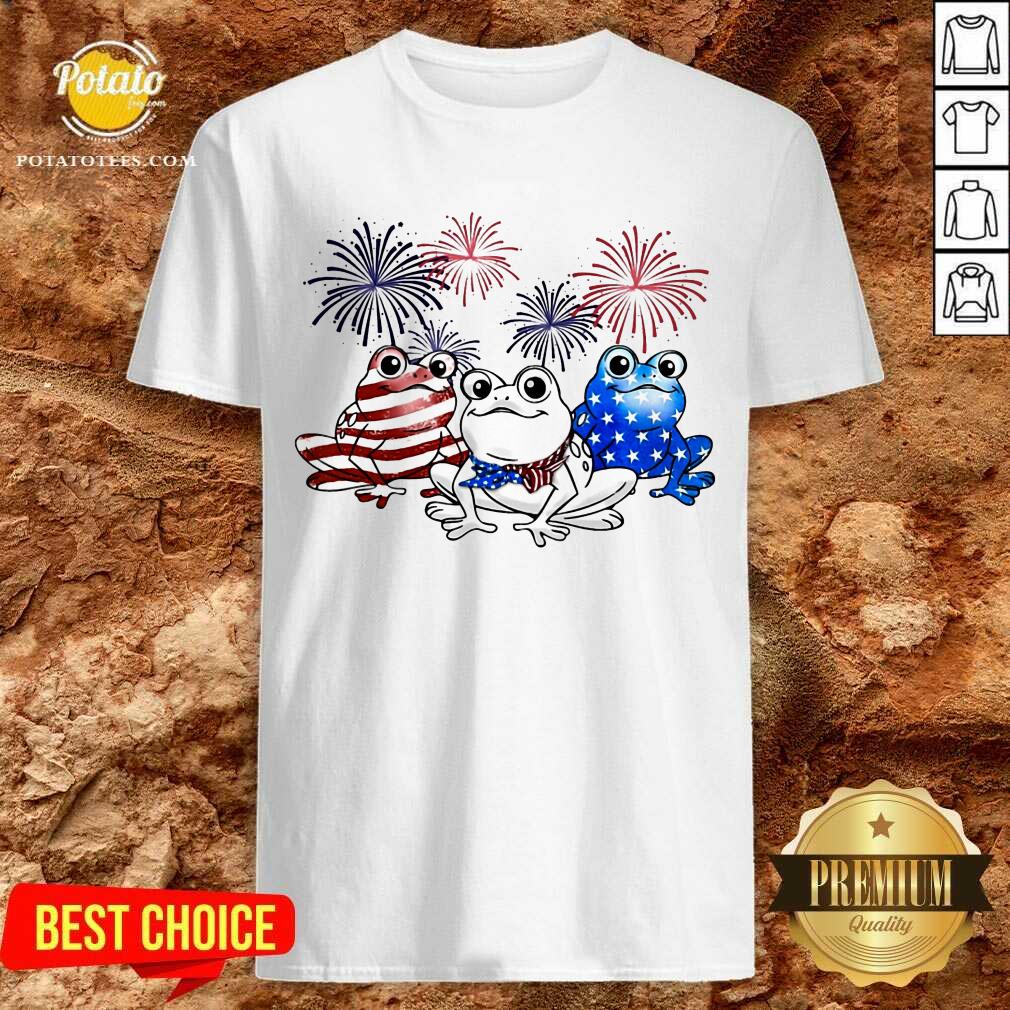 Three Frog Firework 4th Of July Shirt Three Frog Firework 4th Of July Shirt