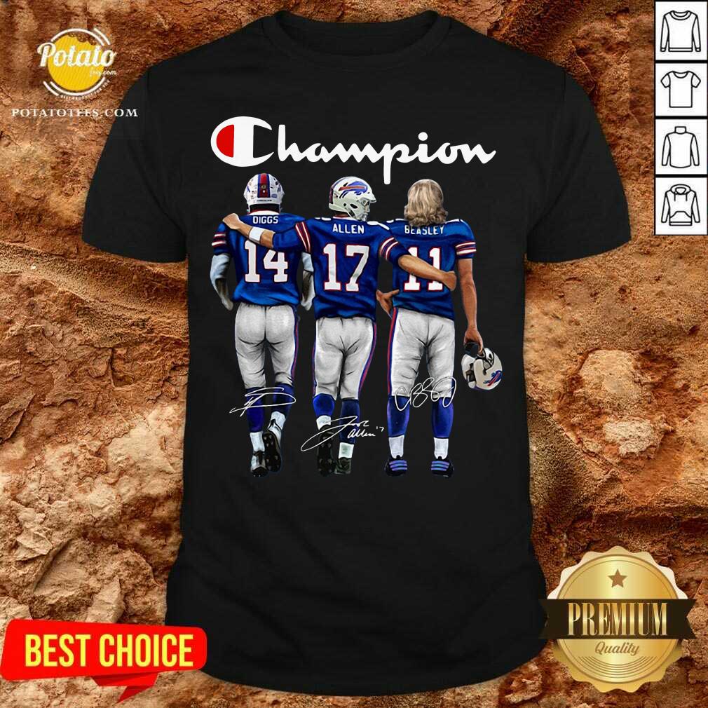 Top Buffalo Bills Diggs Allen Beasley Champion Signature Shirt Top Buffalo Bills Diggs Allen Beasley Champion Signature Shirt