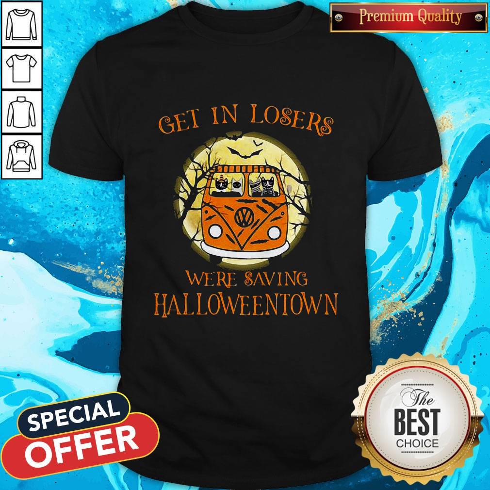 Top Bus Peace Cats Get In Losers We’re Saving Halloweentown Shirt Top Bus Peace Cats Get In Losers We’re Saving Halloweentown Shirt