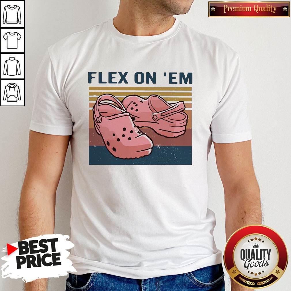 Top Croc Flex On Em Vintage Shirt Top Croc Flex On Em Vintage Shirt