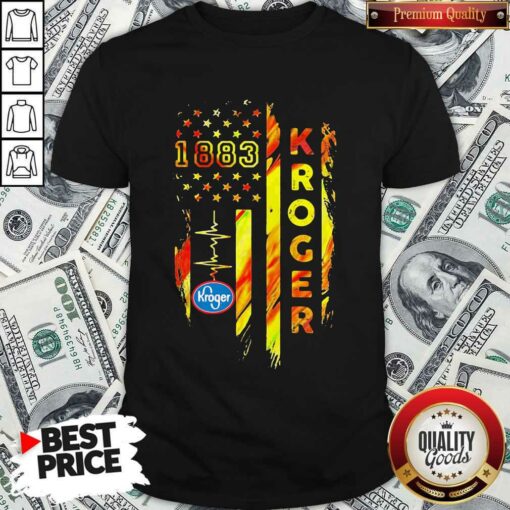 1883 Kroger Heartbeat American Flag Independence Day Shirt