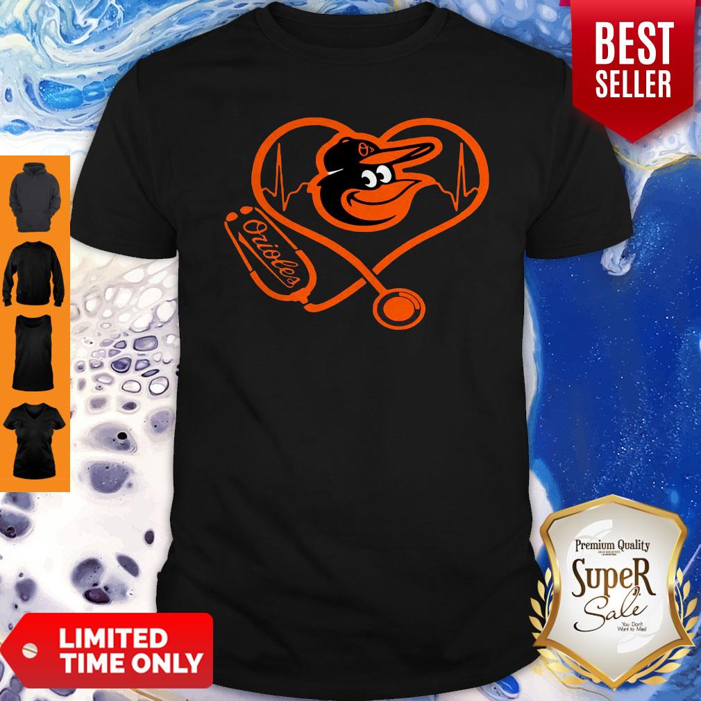 Awesome Baltimore Orioles Baseball Stethoscope Heartbeat Shirt Awesome Baltimore Orioles Baseball Stethoscope Heartbeat Shirt