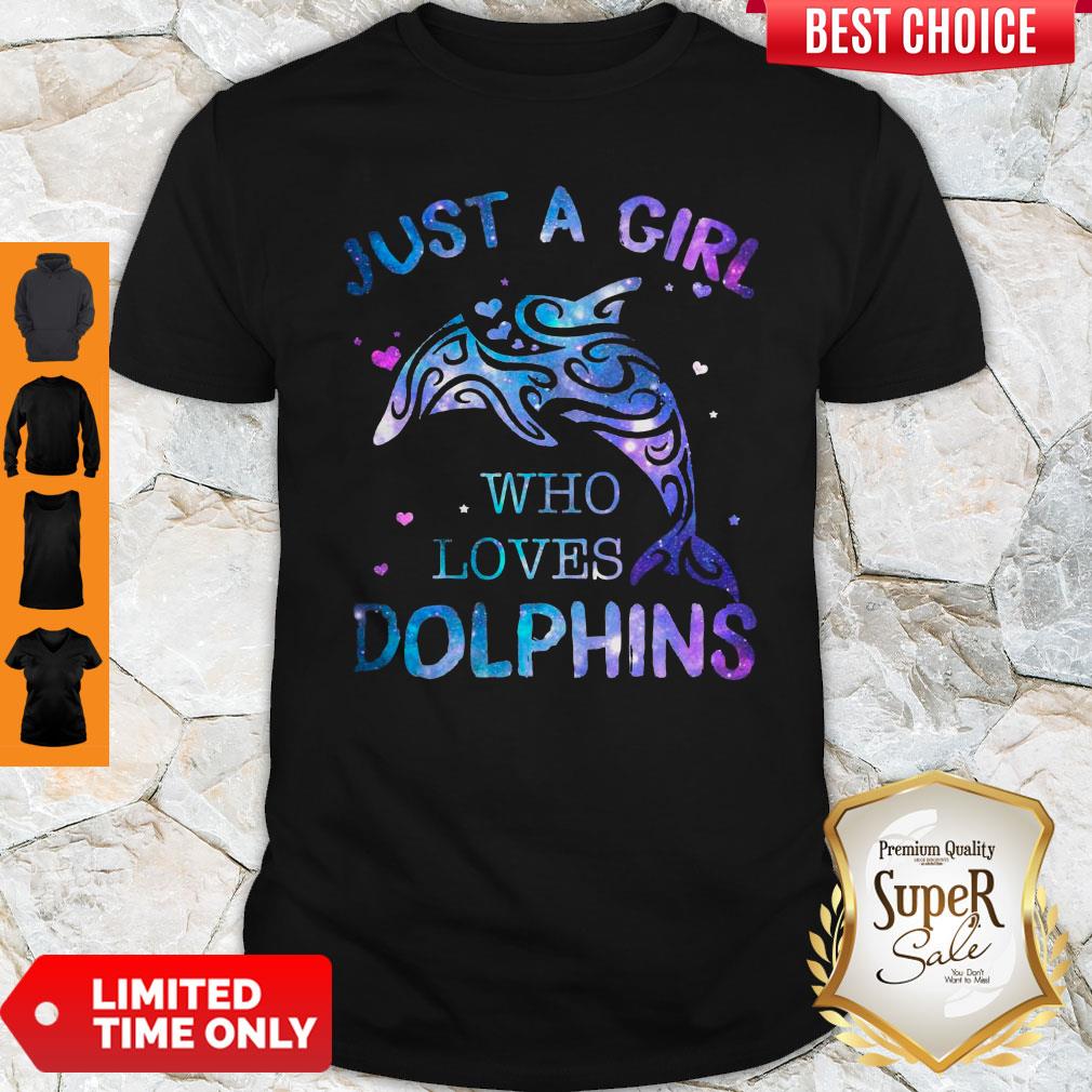 Awesome Just A Girl Who Loves Dolphins Shirt Awesome Just A Girl Who Loves Dolphins Shirt