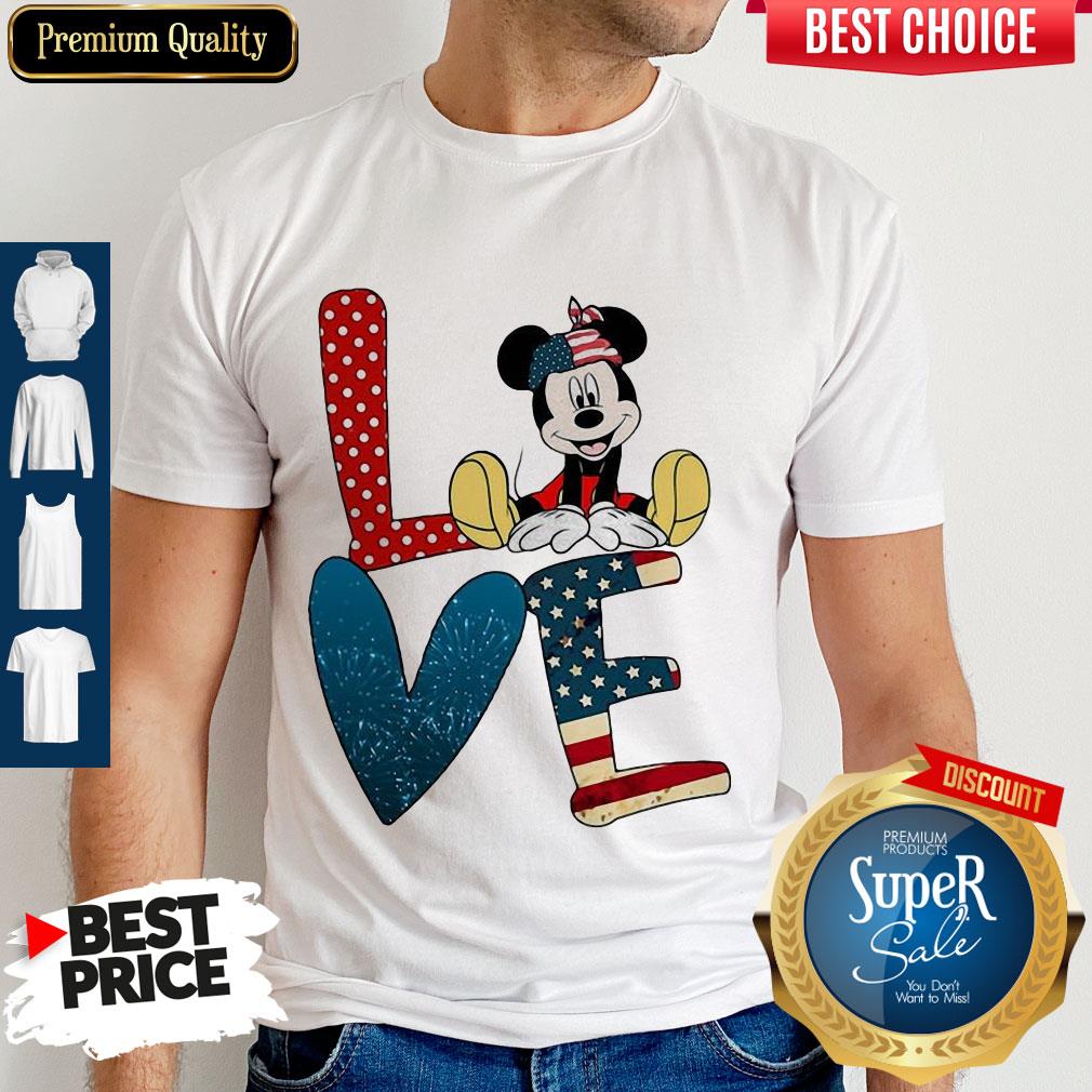 Awesome Love Mickey Mouse American Flag Firework Independence Day Shirt Awesome Love Mickey Mouse American Flag Firework Independence Day Shirt