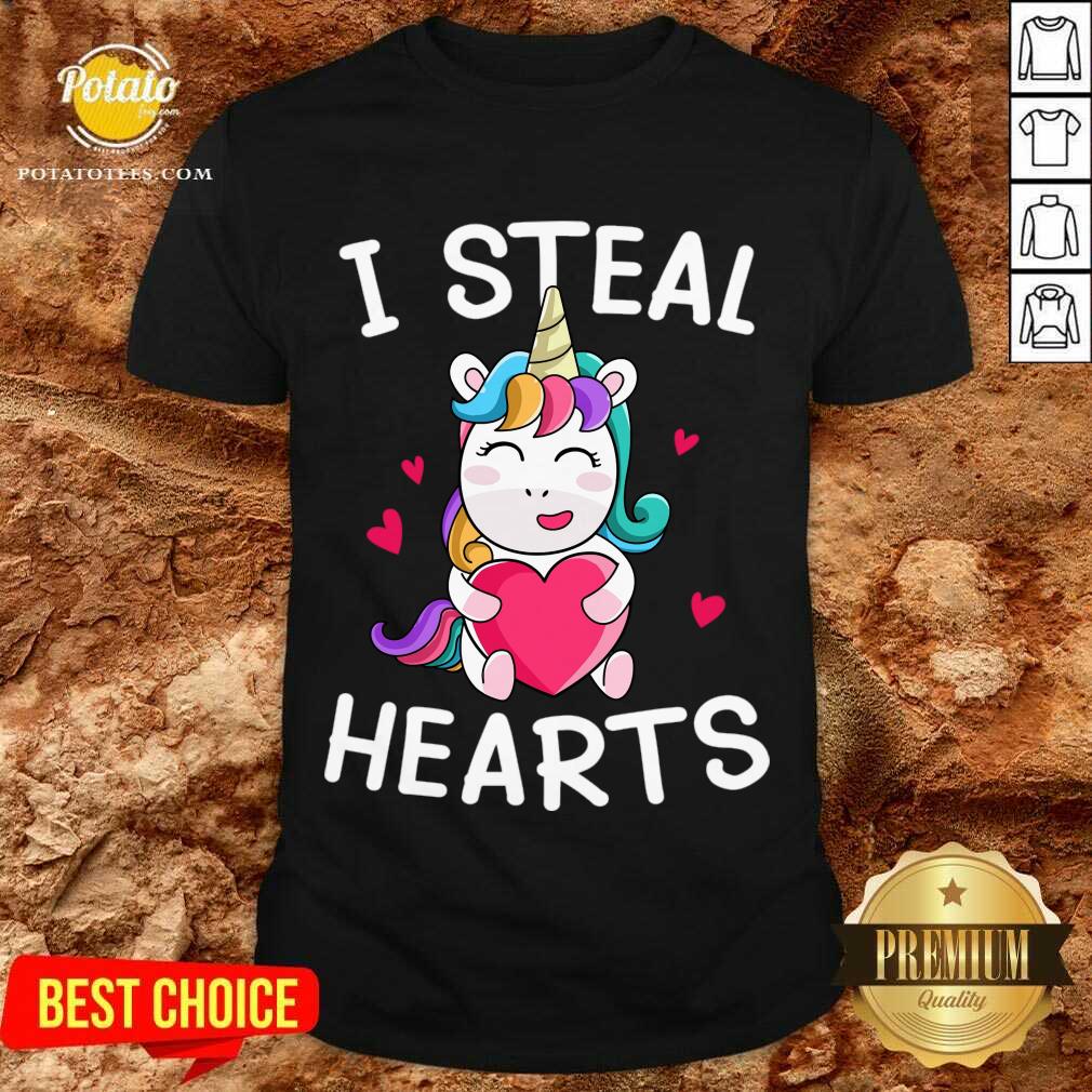 Awesome Valentine’s Day Unicorn Lovers I Steal Hearts Shirt Awesome Valentine’s Day Unicorn Lovers I Steal Hearts Shirt