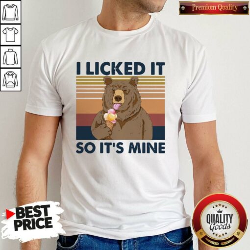 Bear Eat Ice I Licked It So It’s Mine Vintage Shirt