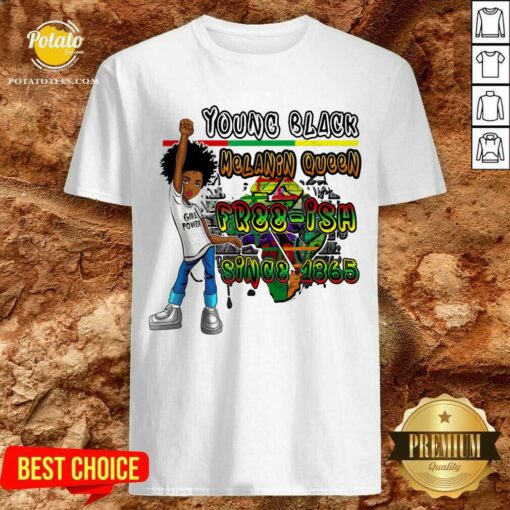 Black Kids Young Black Melanin Queen Shirt