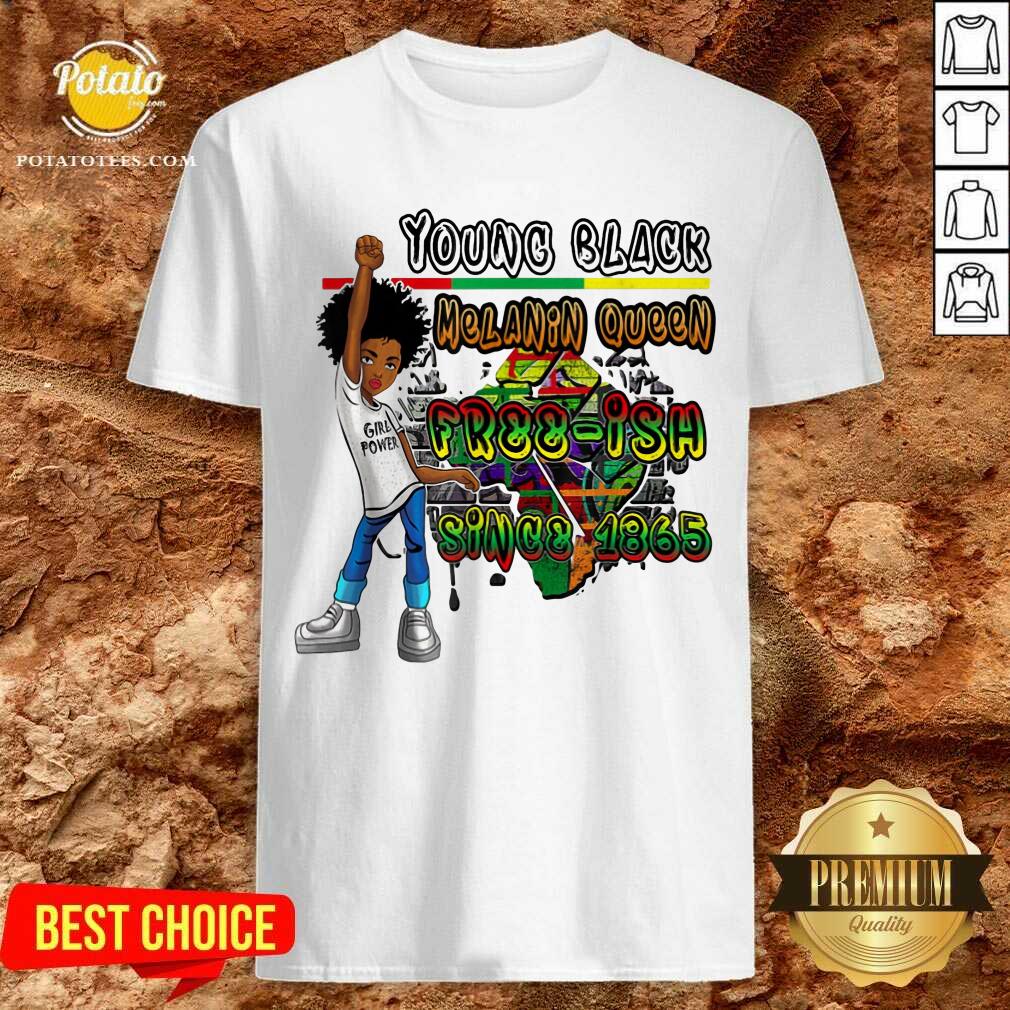 Black Kids Young Black Melanin Queen Shirt Black Kids Young Black Melanin Queen Shirt