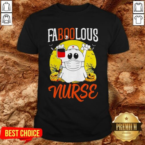 Boo Ghost Faboolous Nurse Halloween Shirt