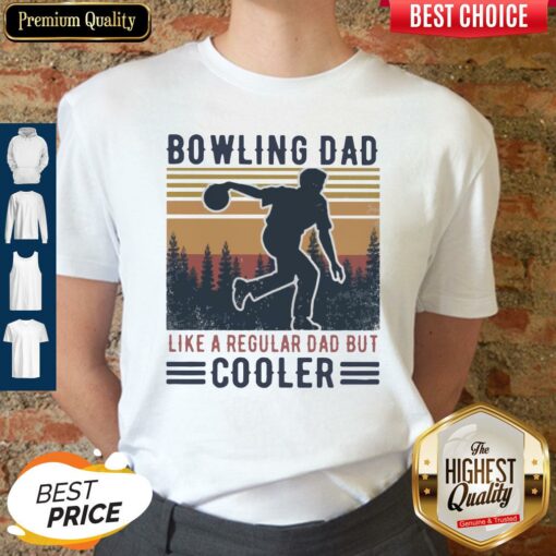 Bowling Dad Like A Regular Dad But Cooler Vintage Shirt