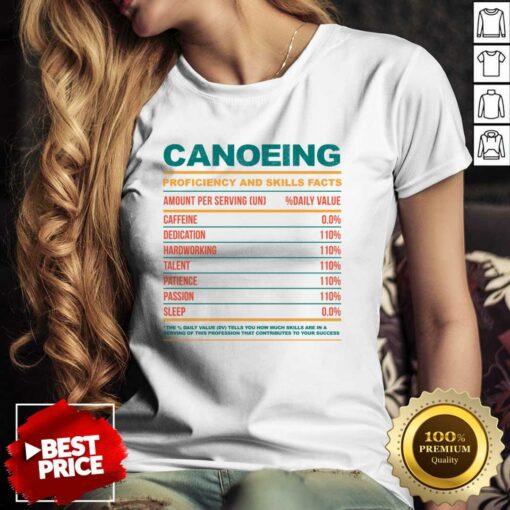 Canoeing Proficiency And Skills Facts Shirt