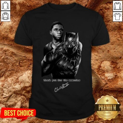 Chadwick Boseman The Black Panther Marvel Film Star Thank You For The Memories Shirt