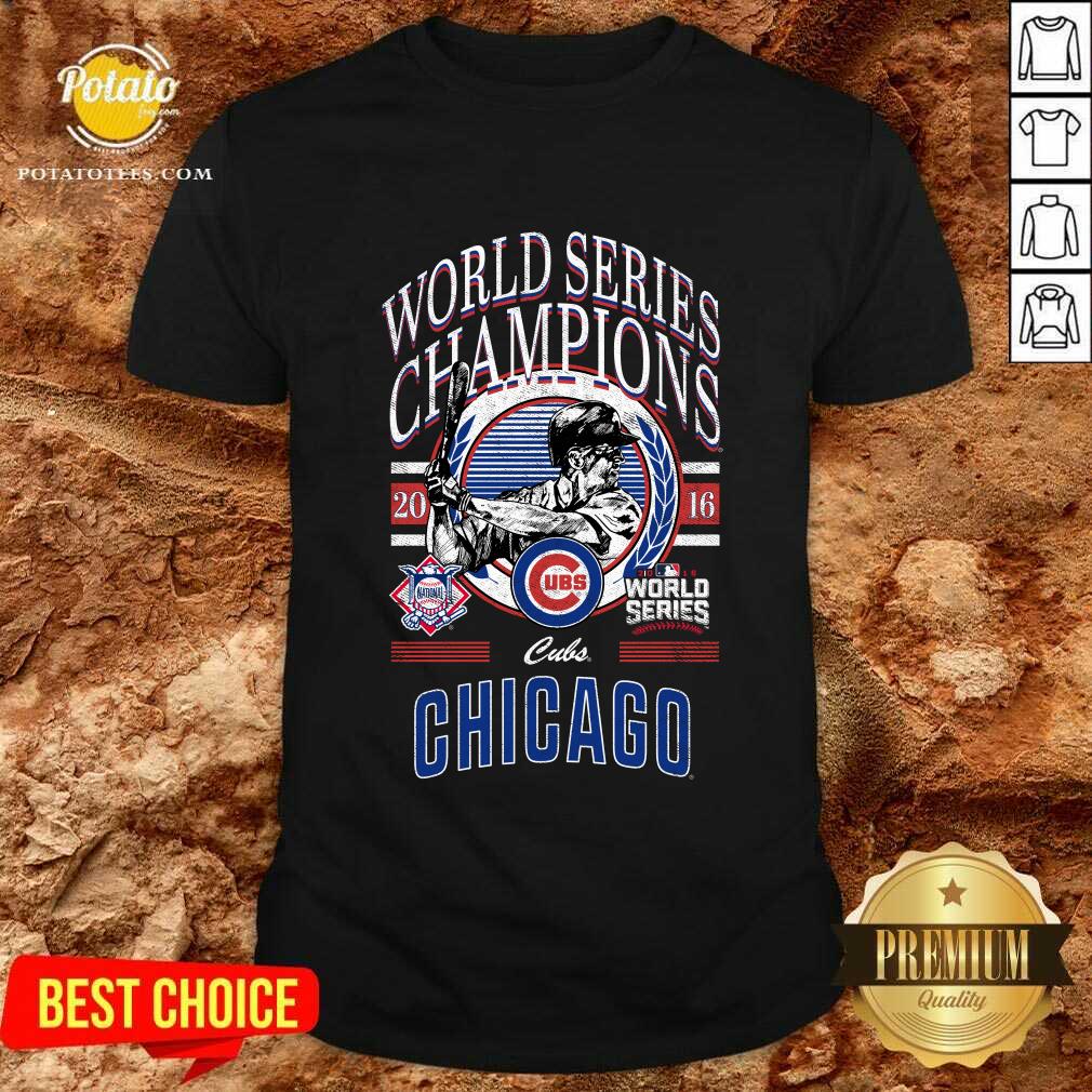 Chicago Cubs World Series Champions Black T-shirt Chicago Cubs World Series Champions Black T-shirt
