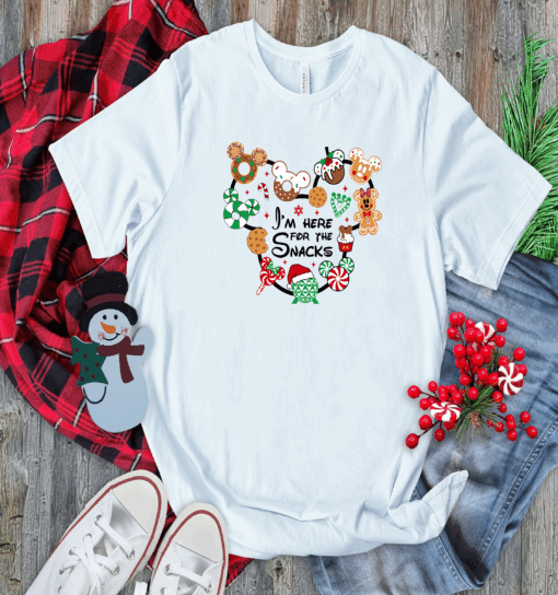 Christmas Shirts i’m here for the snack