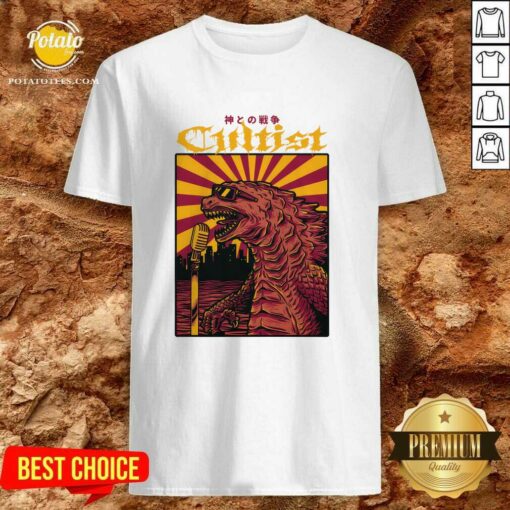 Cultist War With God Godzilla T-shirt