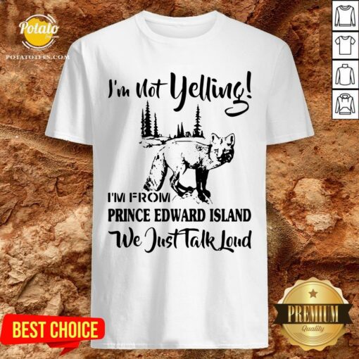 Cute I’m Not Yelling I’m From Prince Edward Island We Just Talk Loud Shirt