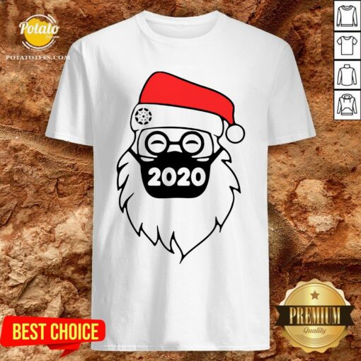 Cute Santa Wearing Mask 2020 Christmas Shirt