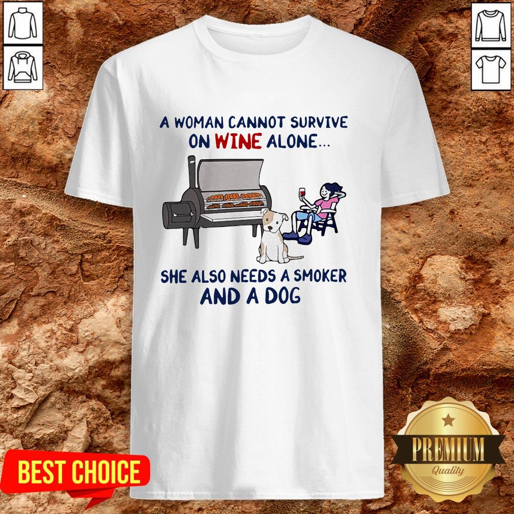 Cute Woman Wine Dog Smoker Shirt Cute Woman Wine Dog Smoker Shirt
