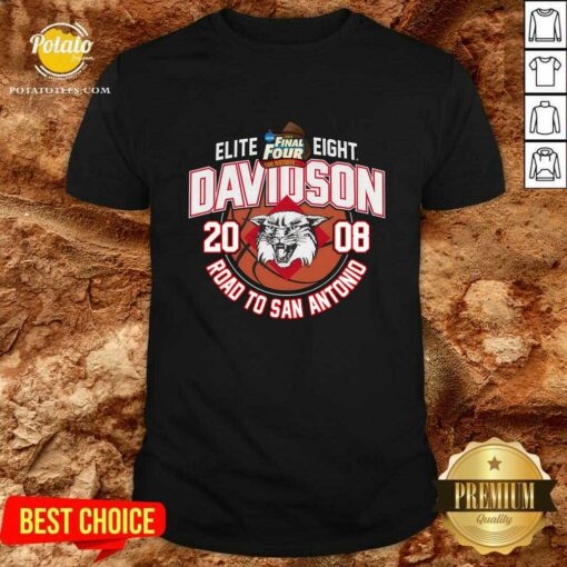 Davidson 2008 Elite Eight Road To San Antonia T-shirt