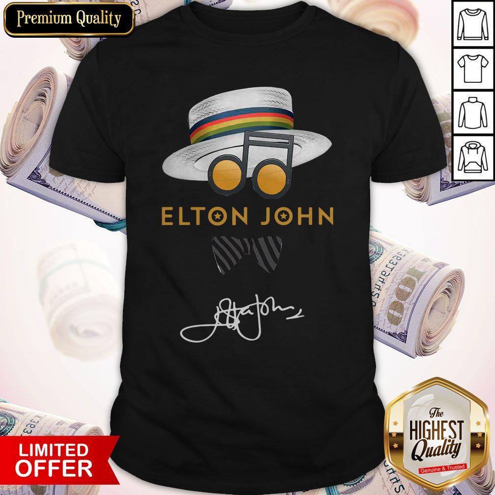 Elton John Hat Signature Shirt Elton John Hat Signature Shirt