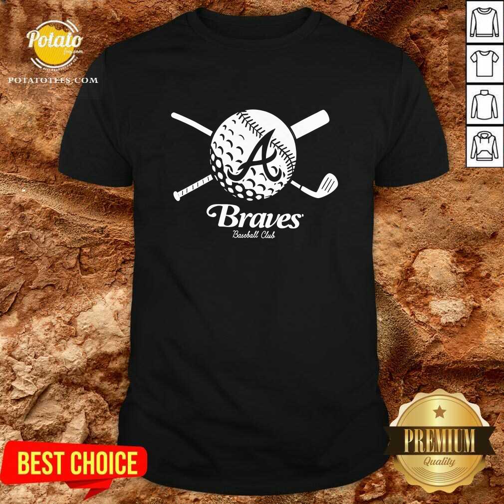 Exclusive Atlanta Braves Golf And Baseball T-shirt Exclusive Atlanta Braves Golf And Baseball T-shirt