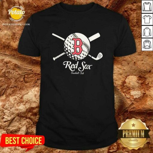 Exclusive Boston Red Sox Golf And Baseball T-shirt