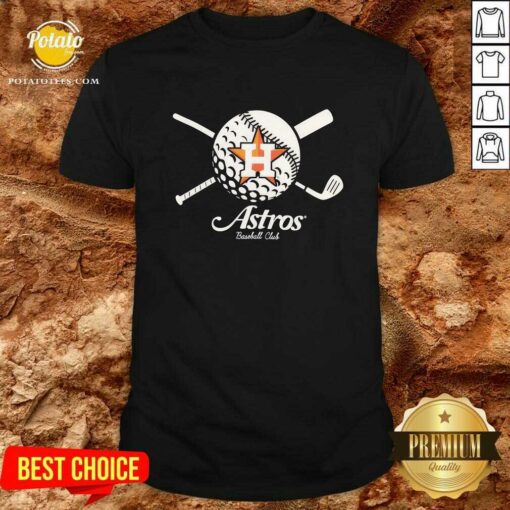 Exclusive Houston Astros Golf And Baseball T-shirt
