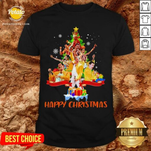 Freddie Mercury Happy Christmas Tree Shirt