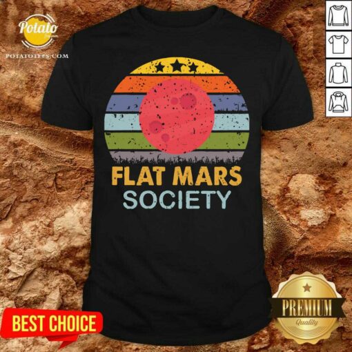Funny Flat Mars Society Vintage Shirt