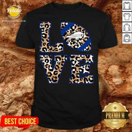 Funny Love Buffalo Bills Football Leopard Shirt