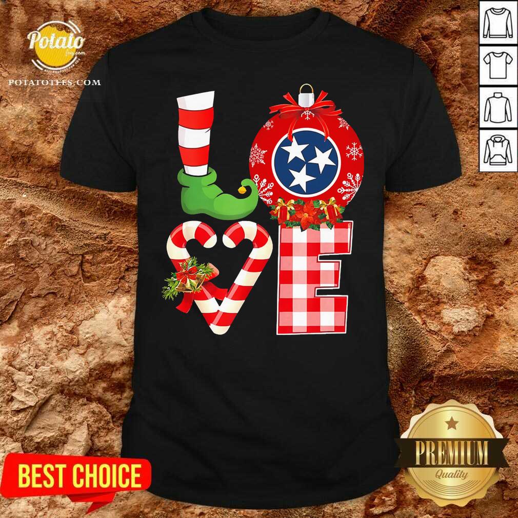Funny Love Flag Of Tennessee State Christmas Shirt Funny Love Flag Of Tennessee State Christmas Shirt