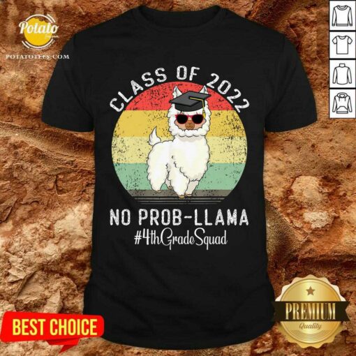 Funny Retro Class Of 2022 Llama Alpaca Cap Senior Graduation Shirt