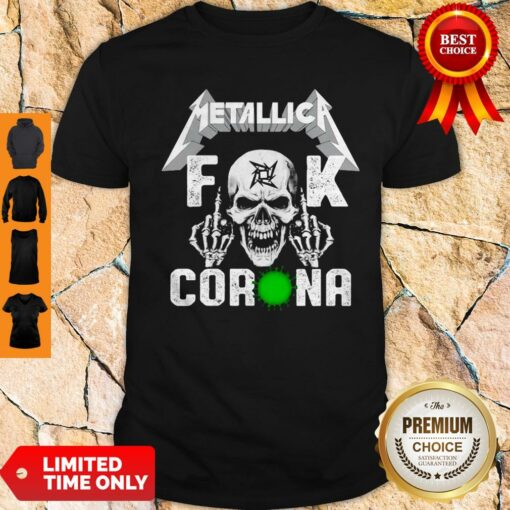 Funny Skull Metallica Fuck Coronavirus Shirt